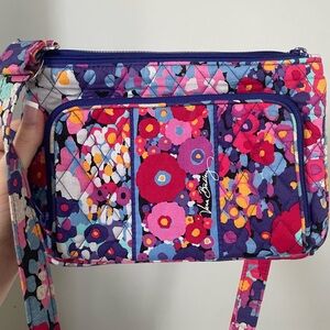 Vera Bradley Crossbody Bag - Floral Print Cotton